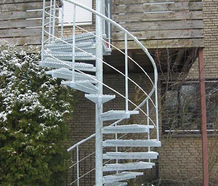 Wendeltreppe aus Stahl